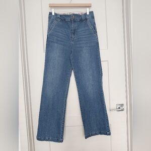 Classic High-Rise Wide-Leg Women's Jeans - Blue